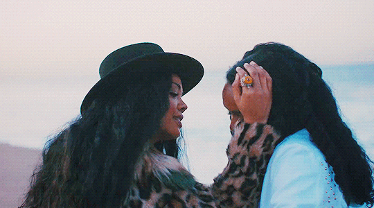 gael-garcia:  Janelle Monáe &amp; Tessa Thompson in the trailer for Dirty Computer,