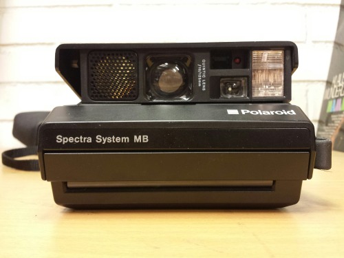 Polaroid Spectra System MB Instant Camera, 1986 With Polaroid F112 Close-Up Lens Addon