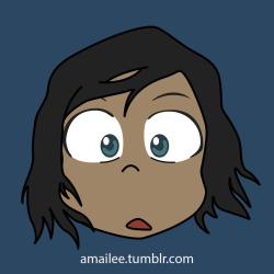 amailee:  My boyfriend just made this cuuuuute icon of Korra with her new haircut *_* &lt;3.  Original design: Book 3 Change - Chapter 2: Rebirth Take a look at his website : Here   &gt; .&lt; &lt;3