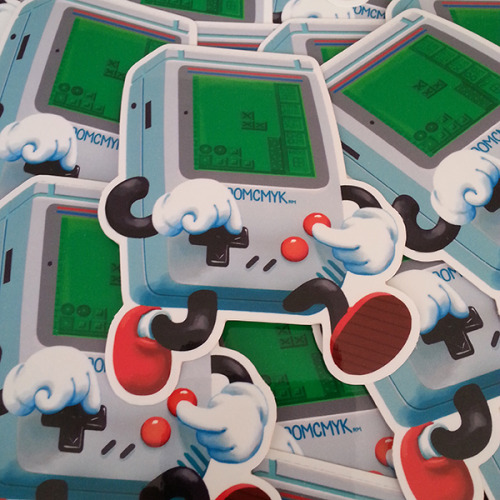 Game Boy Playing With Himself Stickers.I will be at Kawaii Kon April 8th-10th, 2016 in Honolulu, Haw