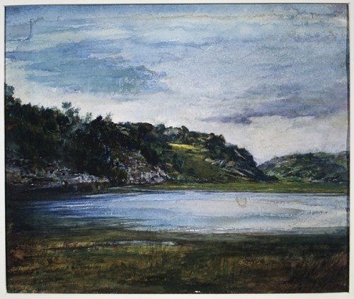 met-american-painting:Paradise Rocks—Study at Paradise, Newport, Rhode Island by John La Farge, Amer