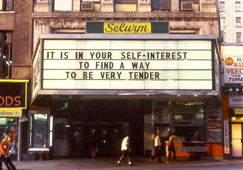 gowns: selection of jenny holzer’s marquees (1993) (x)