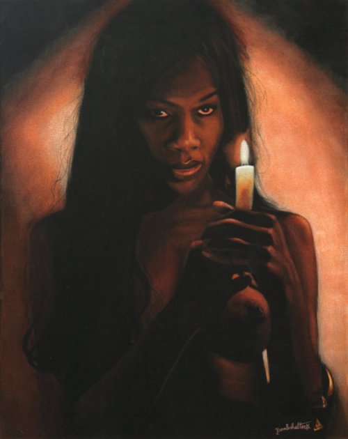 fyblackwomenart - Untitled Black Velvet Painting by...