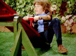 marciabrady:Cindy Brady dropkicking Bobby on The Brady Bunch, November 9th, 1973.