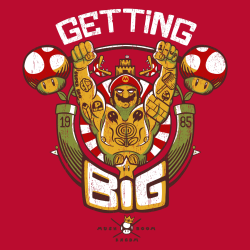 pixalry:  Super Mario: Getting Big Designs - Created by Rafael Faustino &amp; Tobe Fonseca 