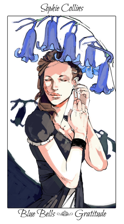 cassandraclare:  Cassandra Jean’s Floriography project. Gideon and Sophie with the flowers that represent them. 