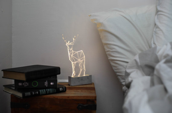 the-winnowing-wind:  littlealienproducts:  LED Deer Night Light by  SturlesiDesign