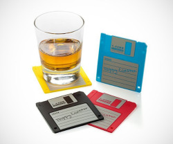 coolshitibuy:  Floppy Disk Drink Coasters GET IT HERE Cool Things on COOL SH*T i BUY