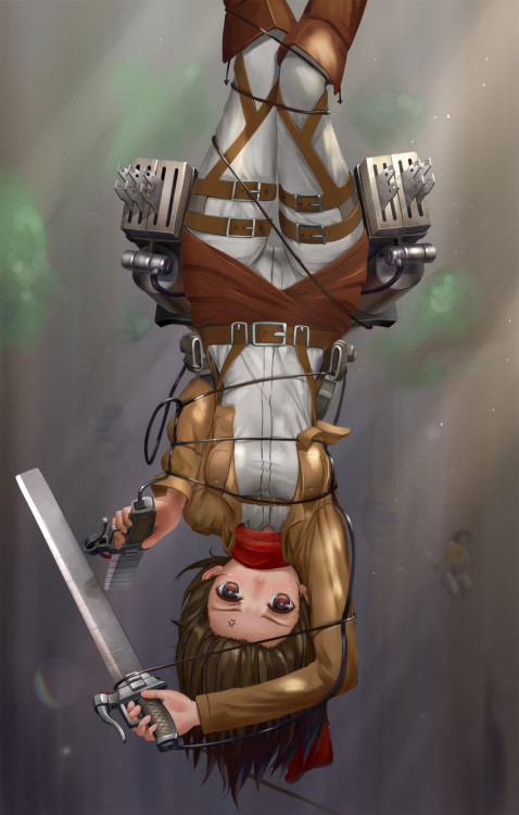 tacticalsalad:  Attack on Titan- Mikasa request 