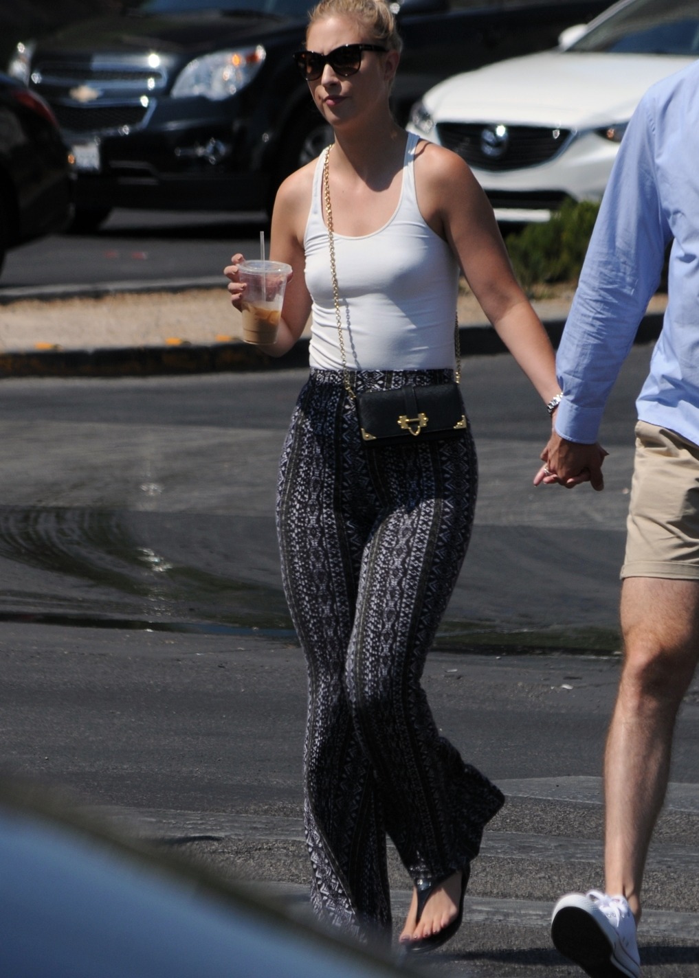 That’s a pretty see through shirt.