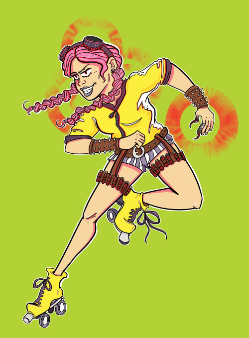 Got a comic in the works, here’s a couple character designs for some supernatural derby girls