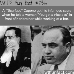 wtf-fun-factss:  How did Al Capone get his