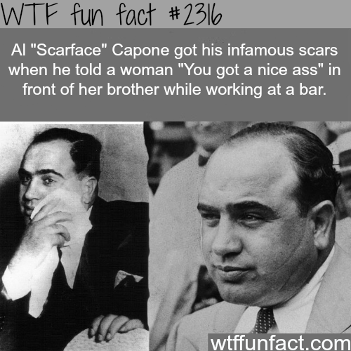 Porn Pics wtf-fun-factss:  How did Al Capone get his