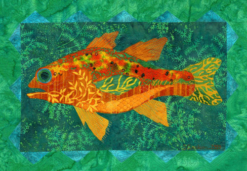 elodieunderglass:quiltinginspo:Fish Quilt Patterns by Susan Carlson Links in the descriptions Oh wow