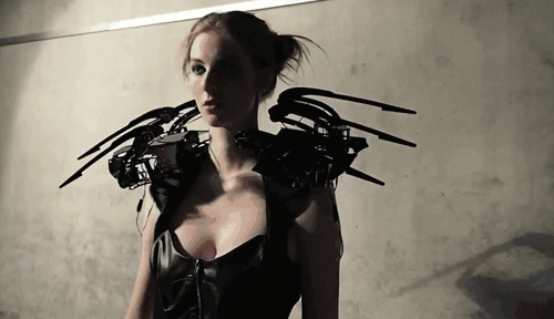 Porn Pics prostheticknowledge:  Robotic Spider Dress 