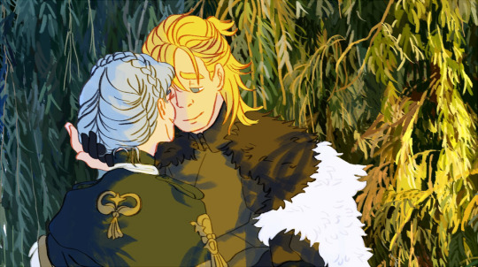 preview for my piece for the dimitri x marianne zine “The Happiness We Knew!” (link to the zine twitter in the reblogs) 🌿🌿 the...