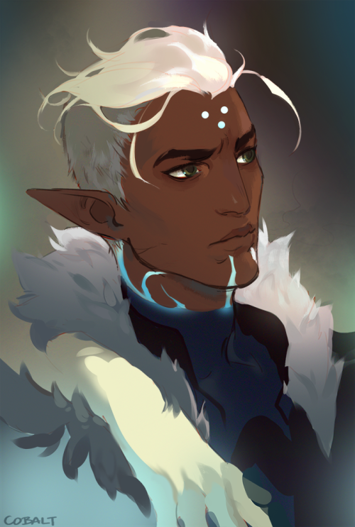 cobaltart:800 years later than I started, a Fenris for Kit :&gt;