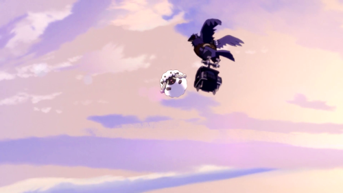 corsolanite: Wooloo free falling from a flying taxi has to be the cutest yet most badass thing I hav