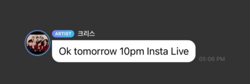 APPARENTLY CHAN IS GONNA GO LIVE ON INSTAGRAM??