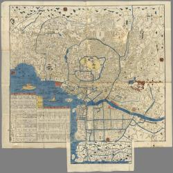 mapsontheweb:  1863 map of Edo (Tokyo). Source