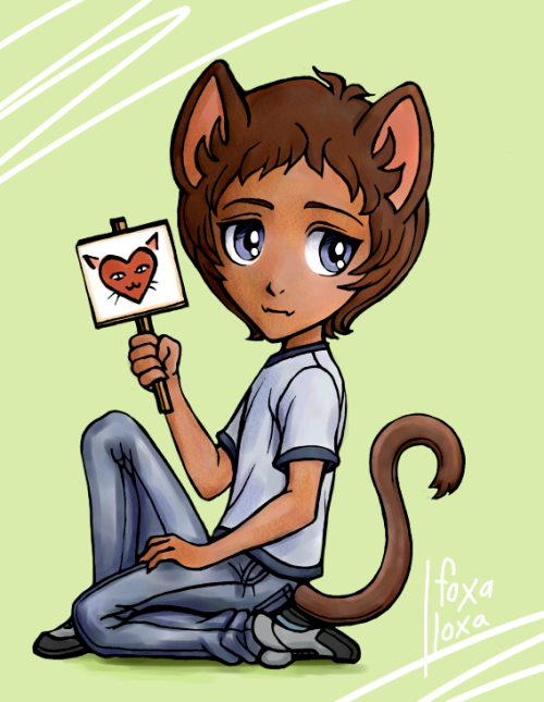 I, for one, was glad that Kitty Lance finally became canon. To celebrate, here are a couple catboy L