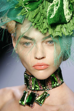 messgala:  Sasha Pivovarova and Gemma Ward