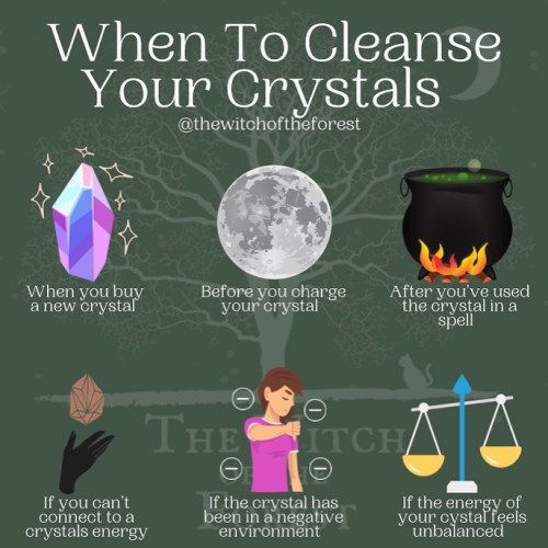 thewitchoftheforest: ✨ C C ✨  Crystals need to be cleansed for a variety of reasons. It could be tha