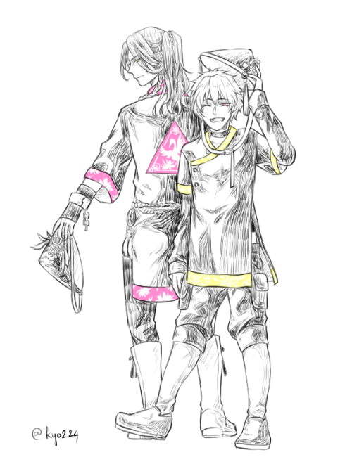 kyo224:  Lunar New Year is coming so i decide to draw them are wearing modern ao dai XD