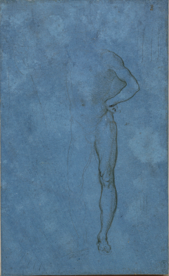   Leonardo da Vinci, A male nude c.1485-90       