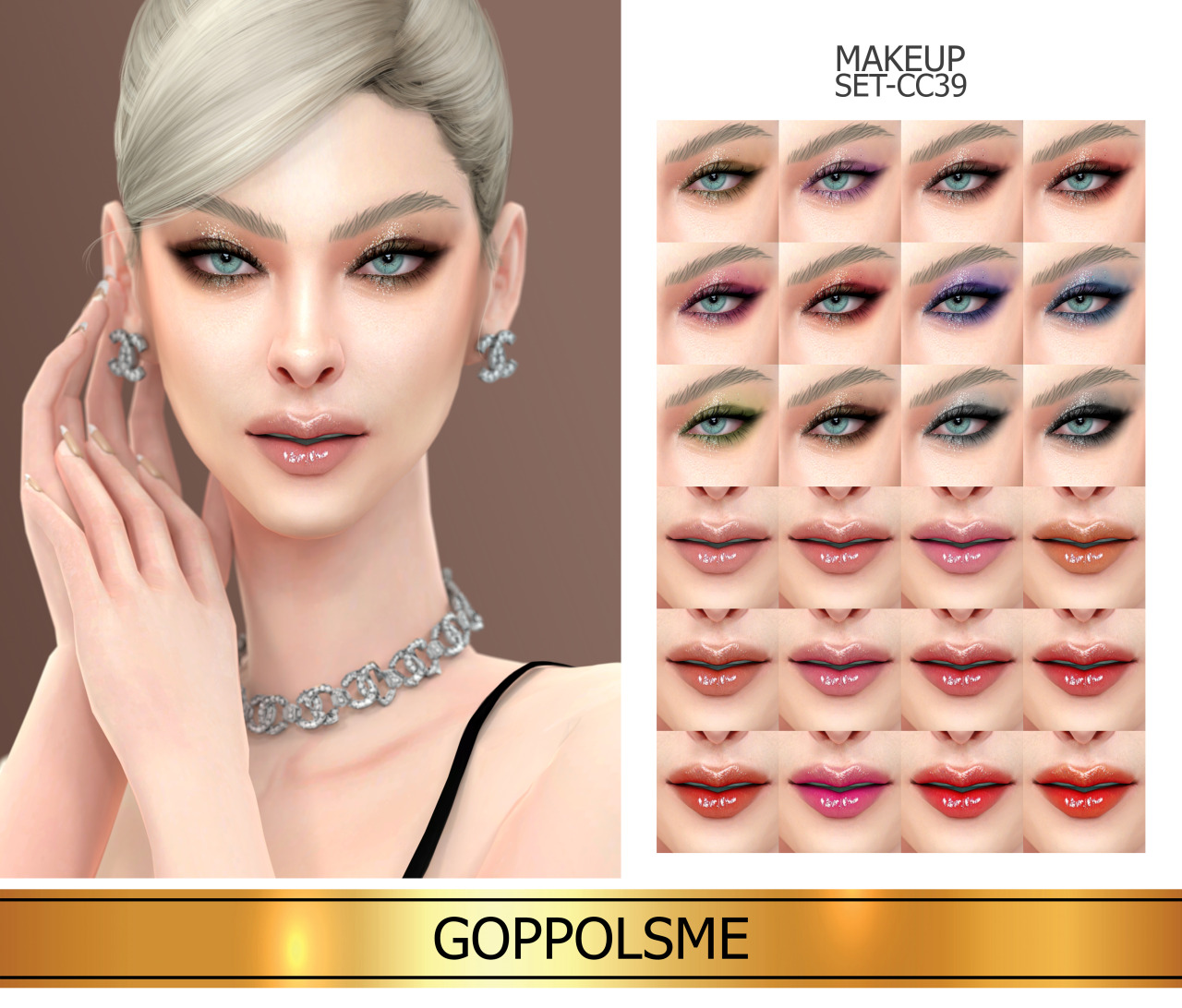 Goppols Me Gpme Gold Makeup Set Cc39 Download At Goppolsme