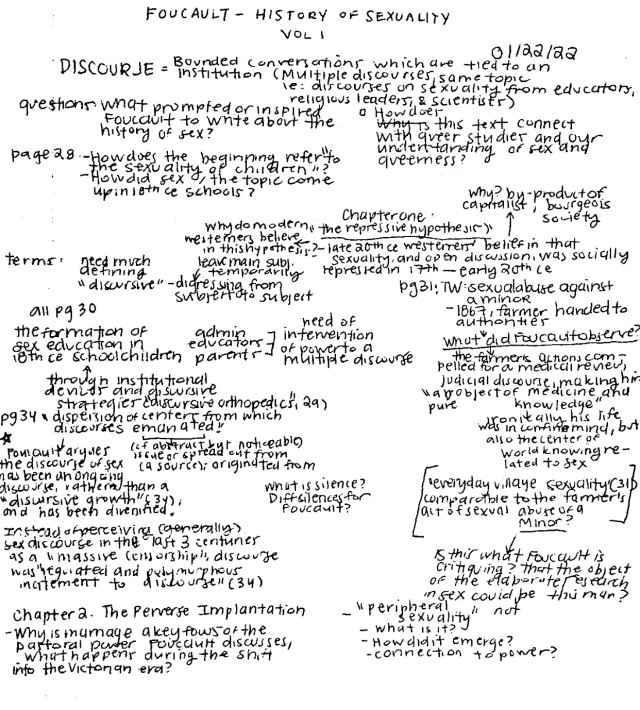 my notes regarding the second half of chapter 1 of Foucault’s History of Sex Volume 1 (online reading)this is a way for me to draft out my thoughts and connect ideas, redirect me to the main argument of the chapter #foucault#2022#winter#queer#annotations#notes#january 2022