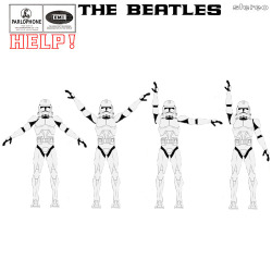 thefakeray:  If The Beatles Were Clones No. 1 Help!  Clone by ThomasBlack1   