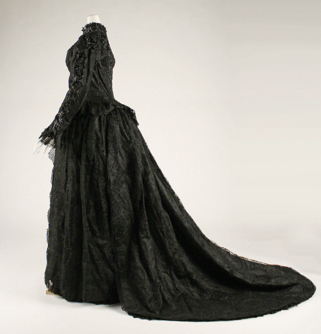 in-herbones:Evening dress 1887-89. Cotton, porn pictures