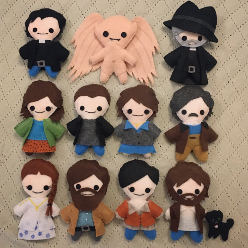 The Midnight Mass plushie family (thus far)