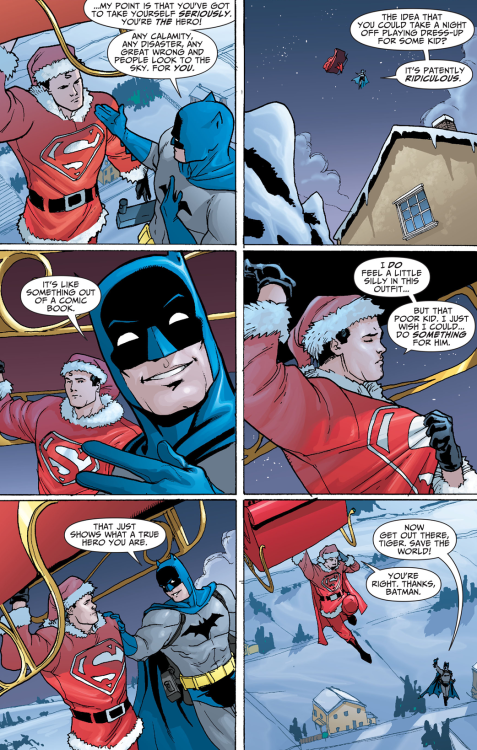 why-i-love-comics:DCU Infinite Holiday Special - “Yes, Tyrone, There is a Santa Claus” (2006)written