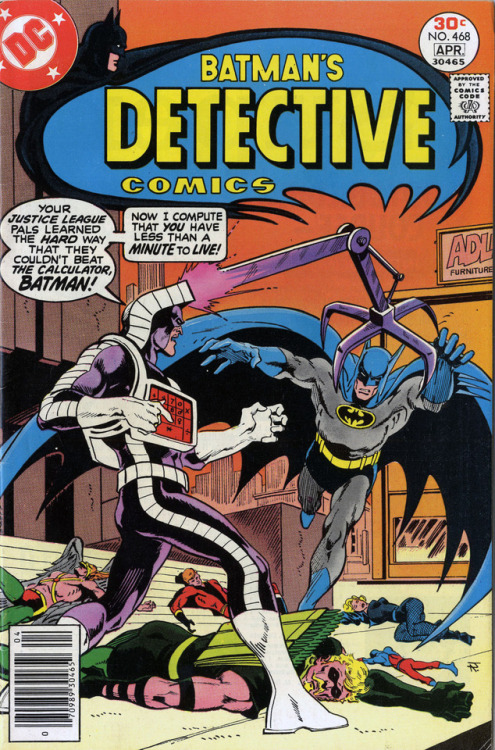 The next issue of DETECTIVE COMICS wrapped up the saga of the Calculator, which had been winding thr