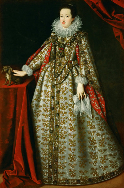 Portrait of Holy Roman Empress Eleonora Gonzaga in her wedding dress by Justus Sustermans, 1621