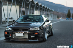 upyourexhaust:  TAKASHI MORI’S DRIFT ER34Photos