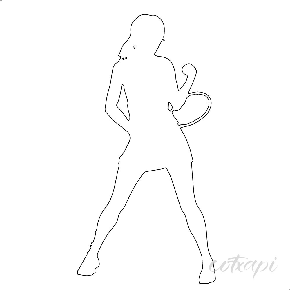 Sports man sports lady player racket playing badminton vector art