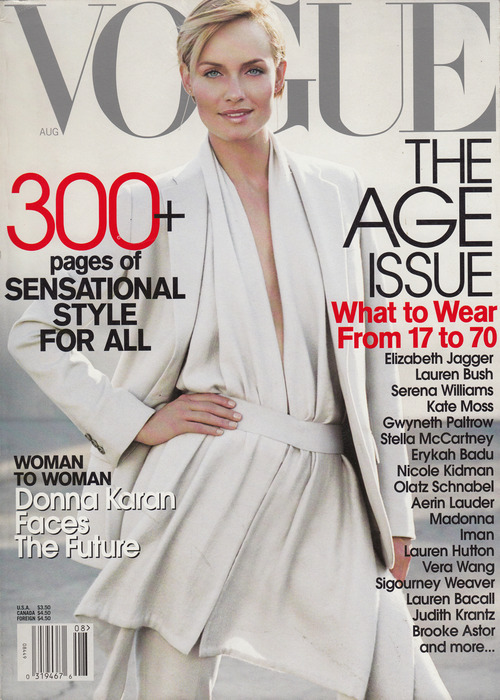 Vogue February 2000 ANGELA LINDVALL Cover Marc Jacobs Bridget