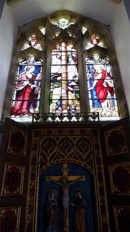 A North Yorkshire Moors Church.England.By chance I stopped my car to snap thetelephone box then spie