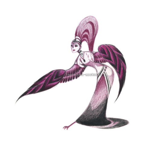 mariposa-nocturna:Chara design for my harpies:OcypeteAelloand Céléno
