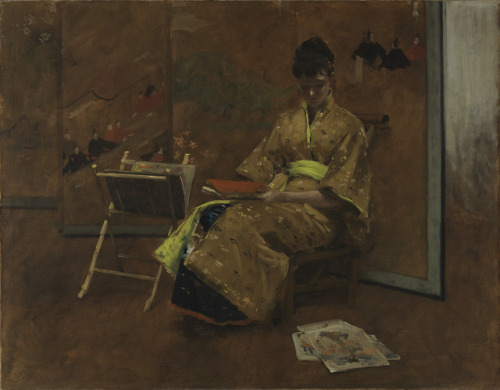 William Merritt Chase - The Kimono - 1895