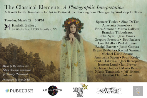 Come join me for this Tuesday at 6pm for the opening of “The Classical Elements” exhibit