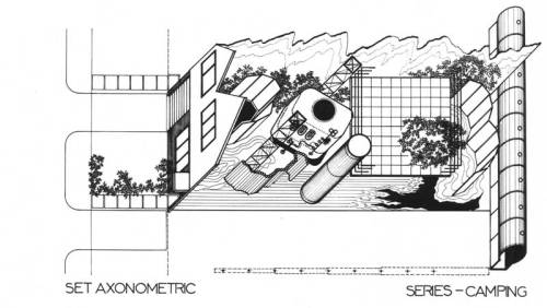 lessadjectivesmoreverbs:  Ron Herron - Suburban Set Projects ,1975 