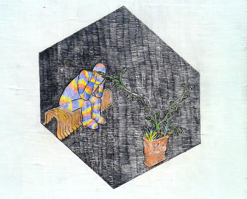 Jackson J Edge, Pure Citrus,2016, graphite, colored pencil, and ink on board