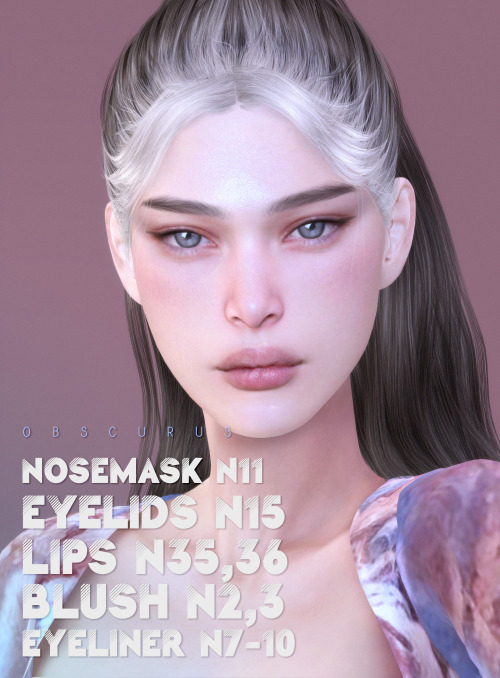 obscurus-sims:MAKEUP SET LIPS N35: 28 colors, child +, females only LIPS N36: 30 colors, child +, fe