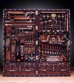 thelongvictorian:  A 19th Century Pianomaker’s Tool Chest (late 1800s). Victorian Britain. And you thought your job was complicated!