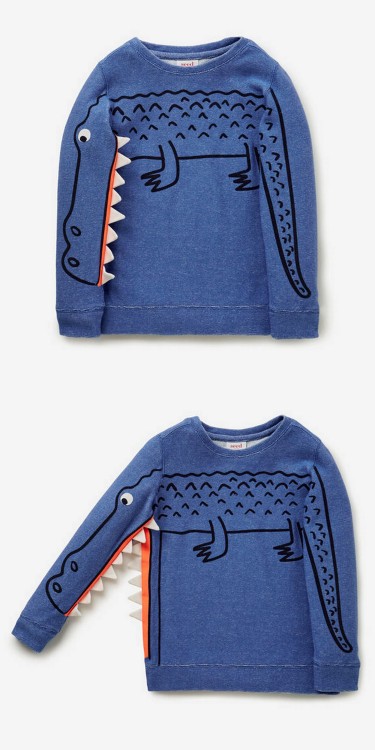 truebluemeandyou:DIY or BUY Chomping Crocodile SweatshirtDIY or BUY Chomping Crocodile SweatshirtGIF