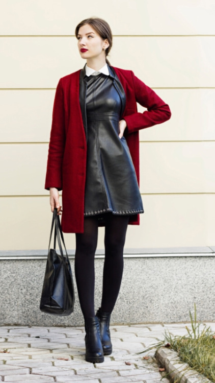 See more at Fashion Tights As first seen on blog “Ms NatiKa” here: White Collars She is 
